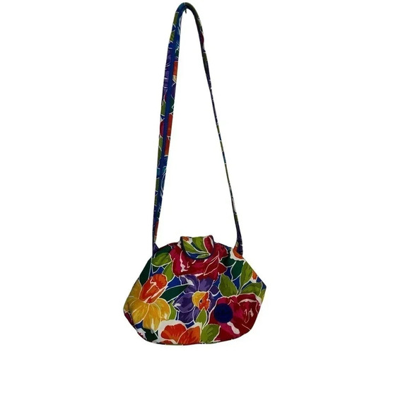 Liz Claiborne Accessories Floral Print Garden Crossbody Slouch Bag - Picture 10 of 12